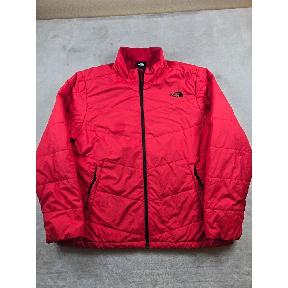 The North Face Junction Insulated Jacket Mens XL Red Puffer Quilted Eco DWR